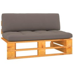 Canapé central palette de jardin Marron miel Bois pin imprégné Vidaxl Taupe