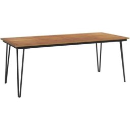 Vidaxl - Table de jardin avec pieds épingle à cheveux 200x90x75 acacia n/a