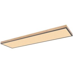 Led Plafonnier 'Laviona' en bois pour salon & salle à manger - gris graphite, bois clair, blanc