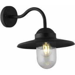 Arum Lighting - Applique murale E27 col de cygne coly noir mat IP44