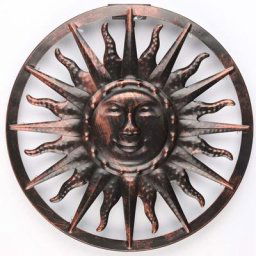 Lampe solaire LED murale 40x4 cm HI - Brun