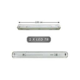 Trade Shop - Stagna Plafond Light 1 Tube à Led Néon T8 G13 De 120 Cm Mural Mural Ip65 T8-120sss -