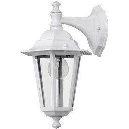 Applique murale Lampe d'extérieur verre métallique Velence blanc Ø21cm l: 23cm h: 35cm IP43