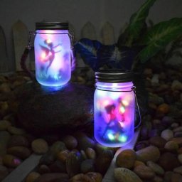 Lanterne Solaire Exterieur Jardin - 2 Pièces 20 Led Étanche Luciole Lumiere Solaire Déco Intérieur