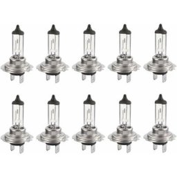 10pcs Ampoule halogène Led 12V H7 55W, Durable Ampoule blanche chaude Feux de route/feux de