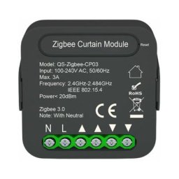Module Interrupteur Volet Roulant Connecté Zigbee - Noir Silumen Noir