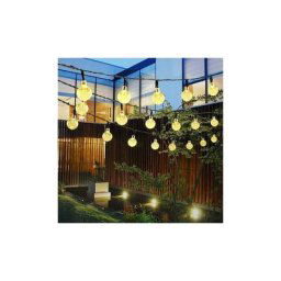 Guirlande Lumineuse Solaire Extérieure,50Led Étanche Fairy Lights,8 Modes Lumières Guirlande