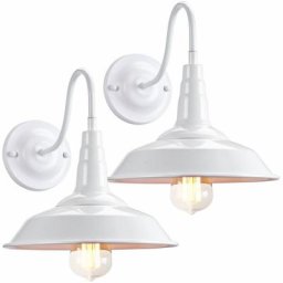 Wottes - 2PCS Applique Murale Industrielle Rétro E27 Métal Chambre Intérieur Salon Créatif Fer