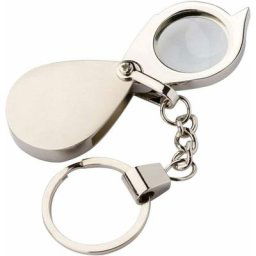 Blue Dream - Loupe Porte-Clés 15X Poche Loupe de Poche Petite Loupe à Main Pliante pour Lire Les
