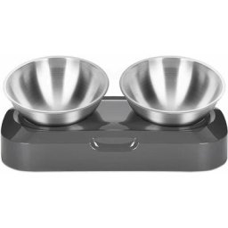 Gamelle Chat, Gamelle pour Chat Incliné 15° Anti-Vomissements Cou de Protection Gamelle Chat