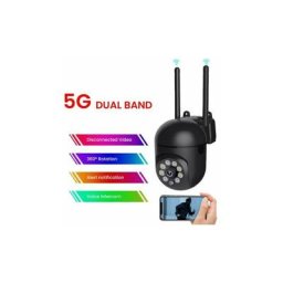 Camera de Surveillance Exterieure ip WiFi 2.4 + 5G hd 1080P Zoom x4 Suivi Humain Vision Nocturne