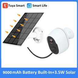 Camera de Surveillance Solaire Exterieur wifi 3MP 1080P Tuya Smart Life 9000mAh Batterie