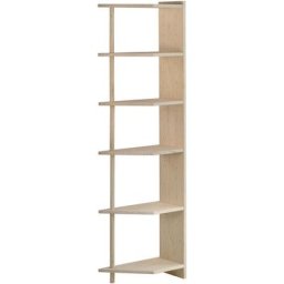 Astigarraga - Bibliothèque d'angle Gala avec 6 tablettes en pin massif 184,7X49,8x25 cm