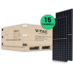 Kit photovoltaïque 6KW (6.15 kw) Ensemble de 15 pcs Panneau solaire photovoltaïque monocristallin