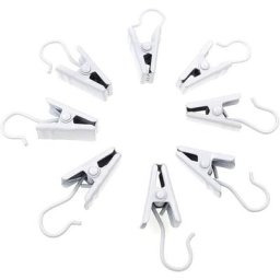 Lot de 100 crochets à pinces pour rideaux en acier inoxydable String Party Lights Hanger Wire