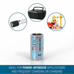 Pile ansmann c 4500mAh Baby NiMH 1,2V – 1000x rechargeable (lot de 2)
