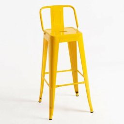 Tabourets Hauts - Tabouret Mel Dossier - Jaune - Jaune