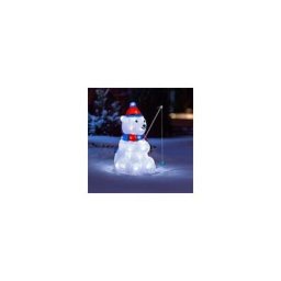 Ours lumineux pécheur Blanc froid 40 led