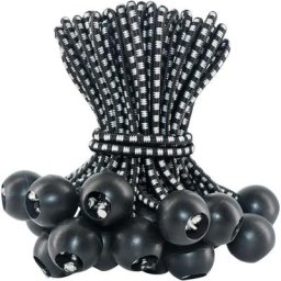 Tendeur Sandow, Lot de 30 Tendeurs de Bâche avec Boule Tendeurs en Caoutchouc Boucles de Tente en