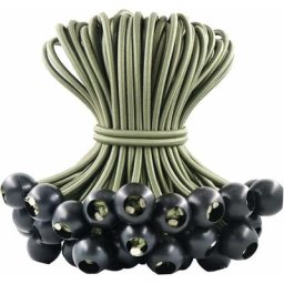 Tendeur Sandow, Lot de 30 Tendeurs de Bâche avec Boule Tendeurs en Caoutchouc Boucles de Tente en