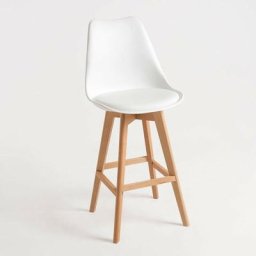 Tabourets de Cuisine - Tabouret Synk - Blanc - Blanc