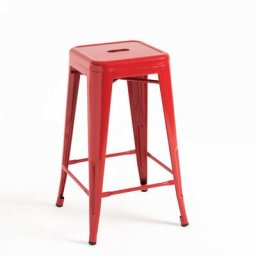 Tabourets Bas - Tabouret Mel Bas - Rouge - Rouge