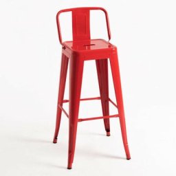 Tabourets Hauts - Tabouret Mel Dossier - Rouge - Rouge