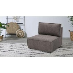 Canapé modulable Bobochic Chauffeuse 1 place pour canapé modulable nihad tissu velours côtelé