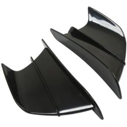 Aileron latéral de moto carénage avant ailes aérodynamiques pour NINJA400 NINJA250 Z900 Z1000 noir