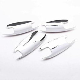 4 pièces pour W213 Classe e 16-17 W205 Classe c glc X253 Chrome poli Argent Garniture de bol de