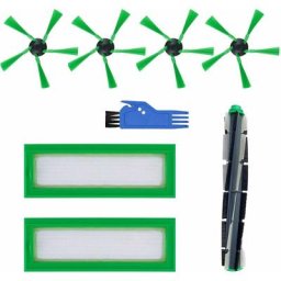 Filtre Brosse Pièces de Rechange Ensemble d'accessoires pour Aspirateur Robot Vorwerk Kobold VR200