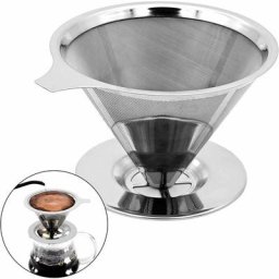 300 mailles Filtre à Café Permanent en Inox sans Papier,Filtre à café réutilisable,Goutteur de Café