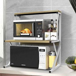 Wyctin - Hofuton Micro-Ondes Tablette, Support de Rangement pour Comptoir, Support de Micro-Ondes,