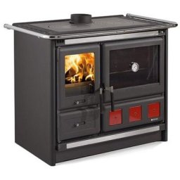 Nordica Extraflame - Poele a' bois de cuisine La Rosa xxl vst 8,5 kW pour 244 m en fonte anthracite