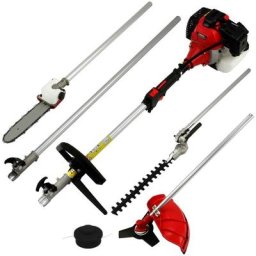 Coupe-Herbe Taille-Haie Outils Multifonctions 5en1 à Essence Moteur 52cc 1.2 l - 5 Différents