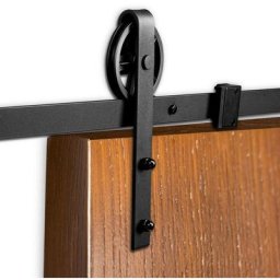 Swanew - Système de porte coulissante Set Ferrure de porte coulissante en acier 150kg rail de