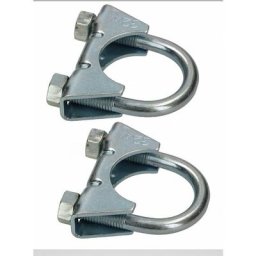 Lot de 2 colliers de serrage pour tuyau d'échappement - 32 mm - Pour montage d'antennes, de tuyaux,