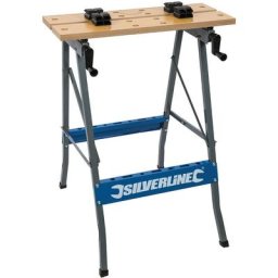 Silverline - Etabli portable de menuisier de chantier robuste et leger - charge 100 kg