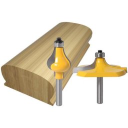 2pcs Handrail Router Bit Set - Standard/Flute Moulding Cutter - Shank for Staircase & rampes