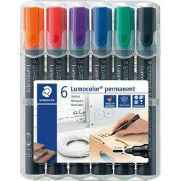 Lumocolor 352 WP6 Marqueur permanent multicolore (pas de possibilité de choisir la couleur) résiste