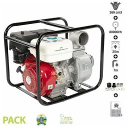 Pompe à eau thermique 13Cv 389cm3 débit 80 m3/h Fermier GF-2059 raccord 4 pouces
