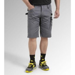 Bermuda en coton easywork light - steel gray 4XL - 52/54