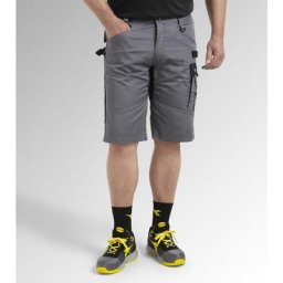 Bermuda en coton easywork light - steel gray xl - 46/48