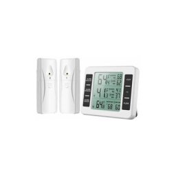 Thermomètre Frigo, Thermometre Réfrigérateur avec Alarme Congélateur, Thermomètre Intérieur