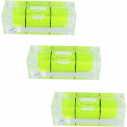 Lot de 3 mini niveaux à bulle carrés 29 mm