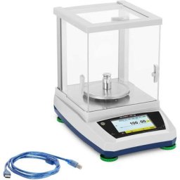 Balance de précision 600 g / 0,01 g Chambre de protection lcd tactile - Argent, Blanc