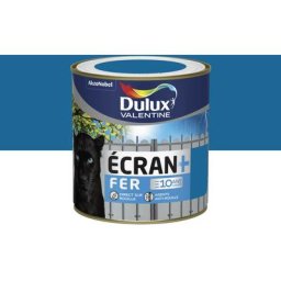 Dulux Valentine - Peinture Écran + Fer Bleu Breton Finition : Brillant 0,5 l - Bleu Breton