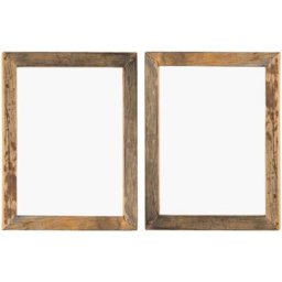 Vidaxl - Cadres photo 2 pcs 50x60cm Bois de récupération solide et verre n/a