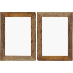 Vidaxl - Cadres photo 2 pcs 40x50cm Bois de récupération solide et verre n/a