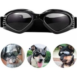 Lunettes de soleil pour chien, sangle réglable pour lunettes de soleil uv, protection imperméable
